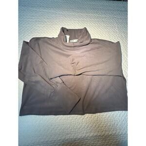 FLX travel leisure women’s velvet mock neck top long sleeve  / Size XL